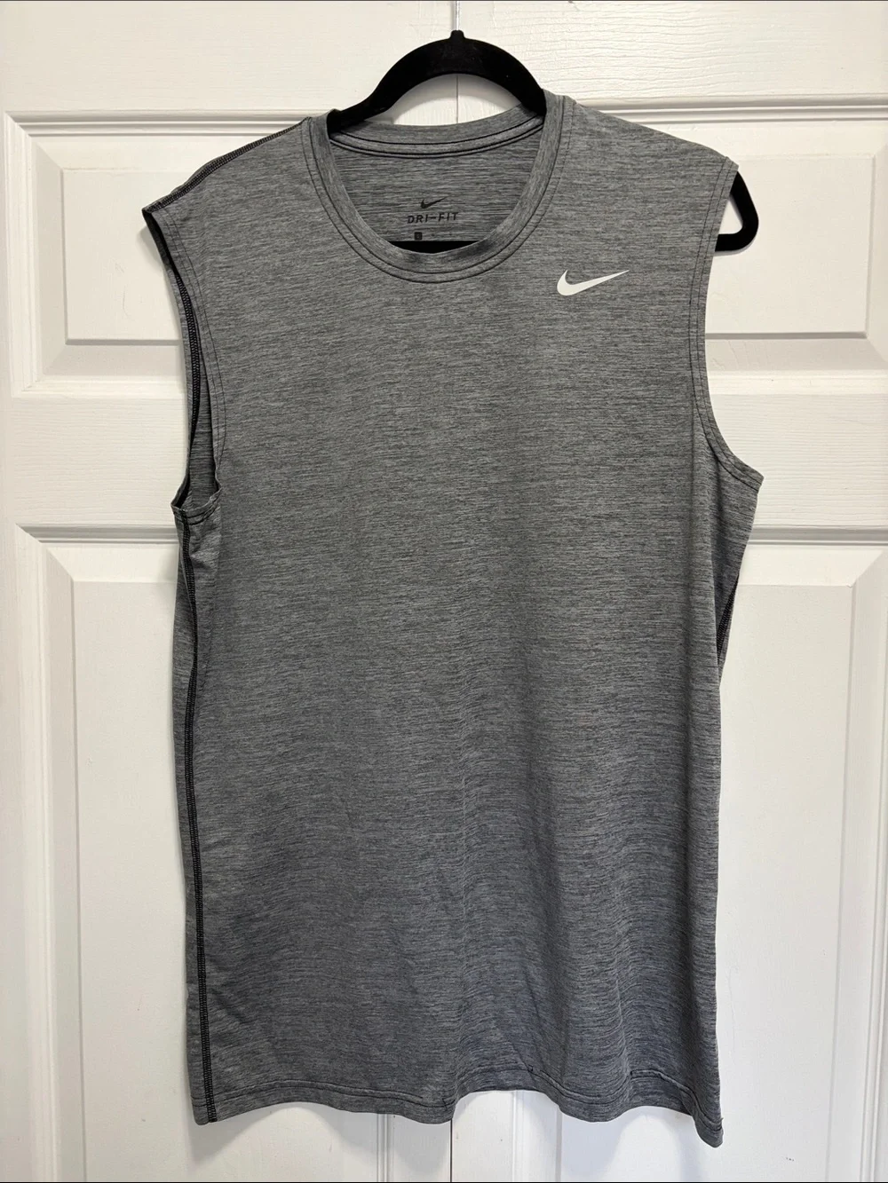 Nike Gray Heather Sleeveless Dri-FIT Training Tank